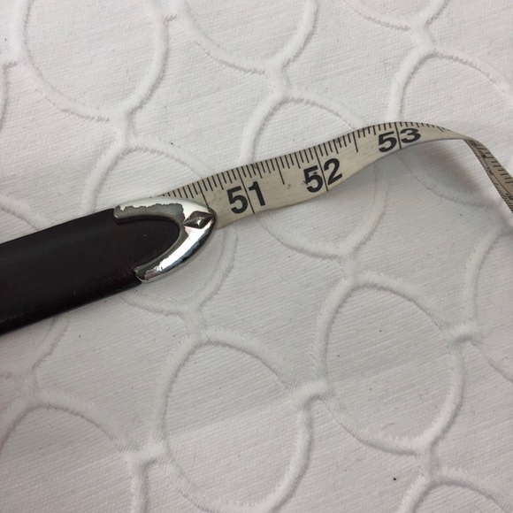 Brighton Brown Leather Silver Belt 44 - Picture 4 of 6